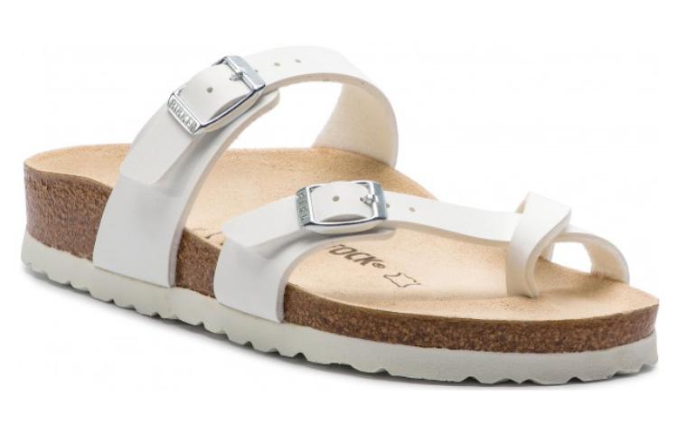 Order Birkenstock Mayari Birko-Flor 人字拖凉鞋 '白色' 0071053