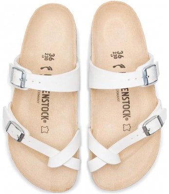 Birkenstock Mayari Birko-Flor Sandals 'White' 0071053 Lookbook Birkenstock Mayari Birko-Flor Sandals 'White' 0071053