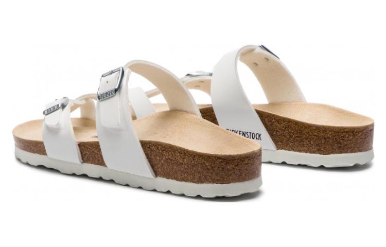 Shop Birkenstock Mayari Birko-Flor 人字拖凉鞋 '白色' 0071053