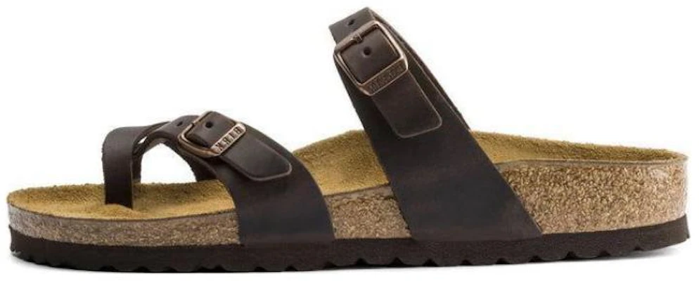 Birkenstock 皮革時尚舒適一字拖鞋 男女同款 棕色 常規 Buy Birkenstock 皮革時尚舒適一字拖鞋 男女同款 棕色 常規
