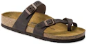 Lookbook Birkenstock 皮革時尚舒適一字拖鞋 男女同款 棕色 常規