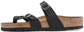 Buy Birkenstock 真皮 柔軟舒適厚底 時尚拖鞋 男女同款 黑色 窄版