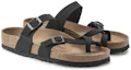 Lookbook Birkenstock 真皮 柔軟舒適厚底 時尚拖鞋 男女同款 黑色 窄版