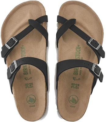 Birkenstock 真皮 柔軟舒適厚底 時尚拖鞋 男女同款 黑色 窄版 Shop Birkenstock 真皮 柔軟舒適厚底 時尚拖鞋 男女同款 黑色 窄版