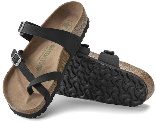 Birkenstock 真皮 柔軟舒適厚底 時尚拖鞋 男女同款 黑色 窄版 Purchase Birkenstock 真皮 柔軟舒適厚底 時尚拖鞋 男女同款 黑色 窄版