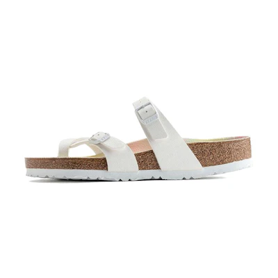 Birkenstock Mayari Vegan Birko-Flor Nubuck Sandals 'White'