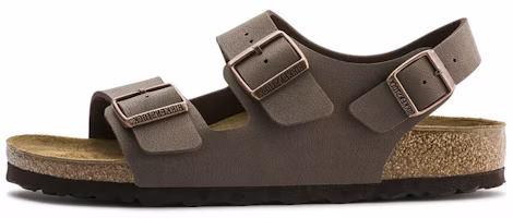 Birkenstock Milano Birko-Flor Birkibuc Narrow Fit Sandals 'Mocca' 0634503 Birkenstock Milano Birko-Flor Birkibuc Narrow Fit Sandals 'Mocca' 0634503