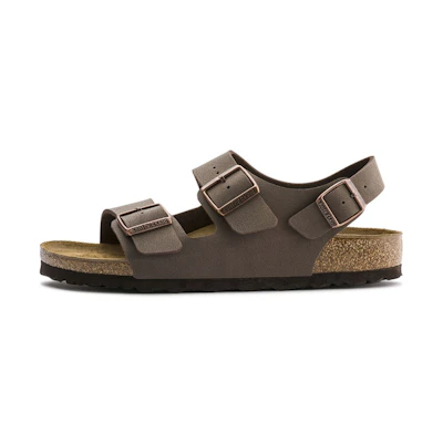 Birkenstock Milano Birko-Flor Birkibuc Narrow Fit Sandals 'Mocca'