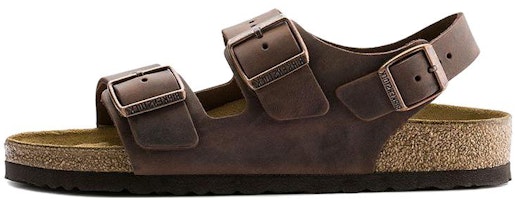Birkenstock Milano Oiled Leather 'Habana' 0034871 Birkenstock Milano Oiled Leather 'Habana' 0034871