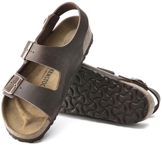 Birkenstock 皮革 柔軟舒適厚底百搭搭扣 沙灘涼鞋 男女同款 棕色 常規版 Purchase Birkenstock 皮革 柔軟舒適厚底百搭搭扣 沙灘涼鞋 男女同款 棕色 常規版