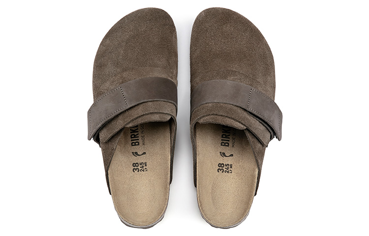 Birkenstock Nagoya 'Grey Suede Single Strap' 圖 5