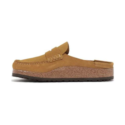 Birkenstock Naples Suede Leather 'Corduroy Cork Brown'