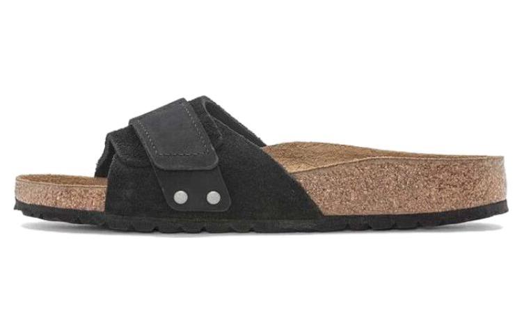 Birkenstock Oita Suede Leather Narrow Fit Sandals 'Black' 1024200
