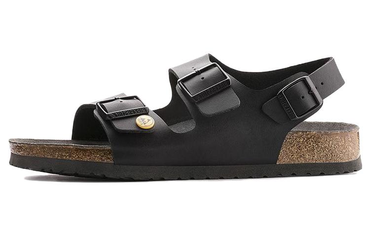 Birkenstock PU Beach Sandals 'Soft CMFT Thick Sole Black Narrow'