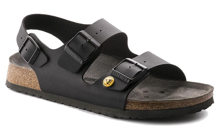 Birkenstock PU Beach Sandals 'Soft CMFT Thick Sole Black Narrow' 圖 2