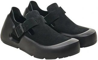 Purchase Birkenstock 皮革 圓頭扣環 低筒 休閒生活鞋 女款 黑色 窄版