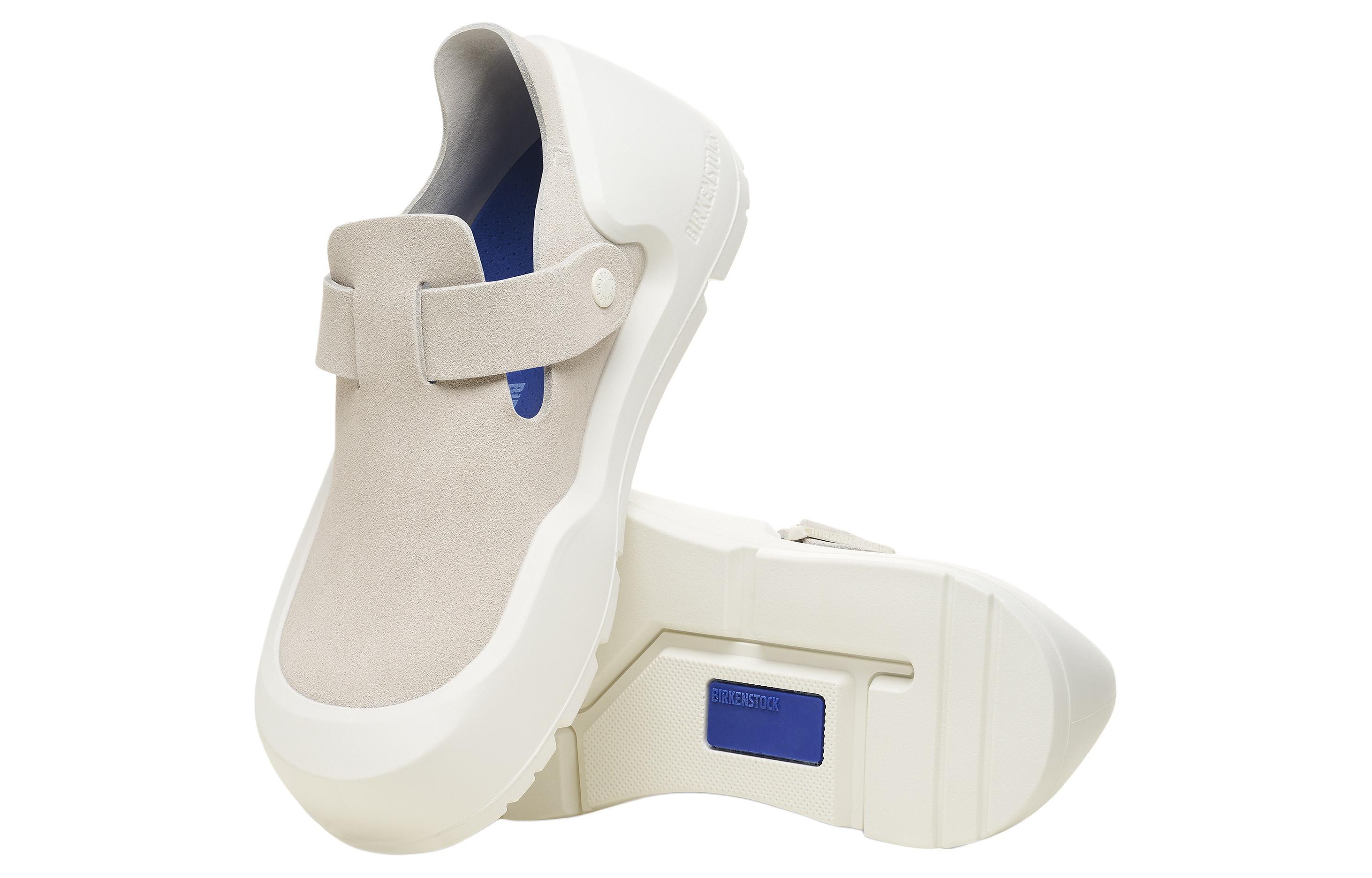 Details for Birkenstock 皮革 圓頭搭扣 低幫 生活休閒鞋 男女同款 白色 常規版