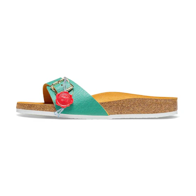Birkenstock Sandals 'Green Buckle'