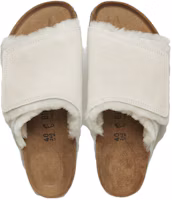 Shop Birkenstock Solana Shearling Slide Stussy Bone Tulang 1027679