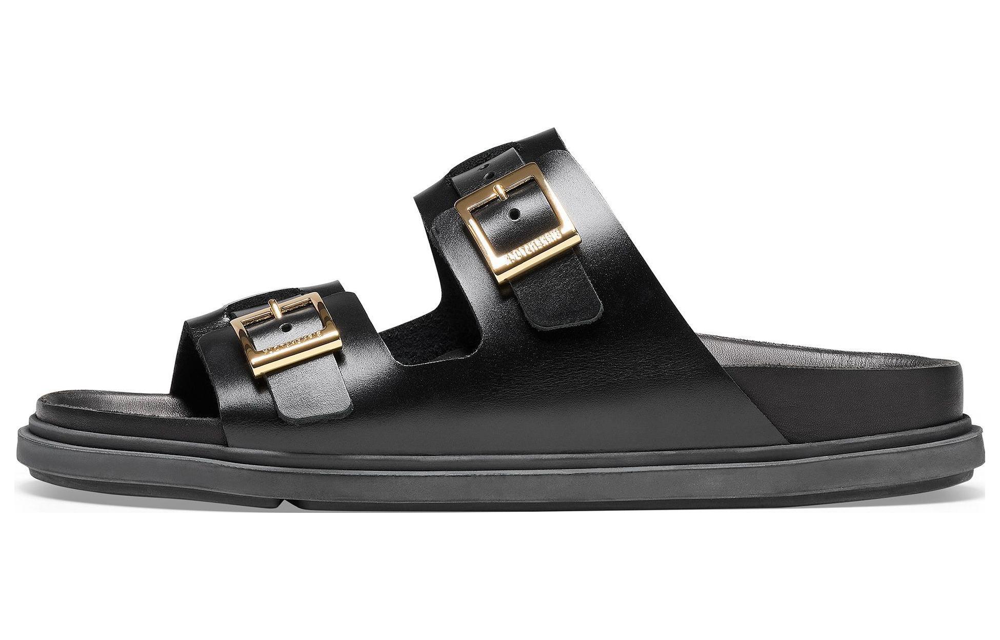Birkenstock St Barths Natural Leather Narrow Fit 'Black'