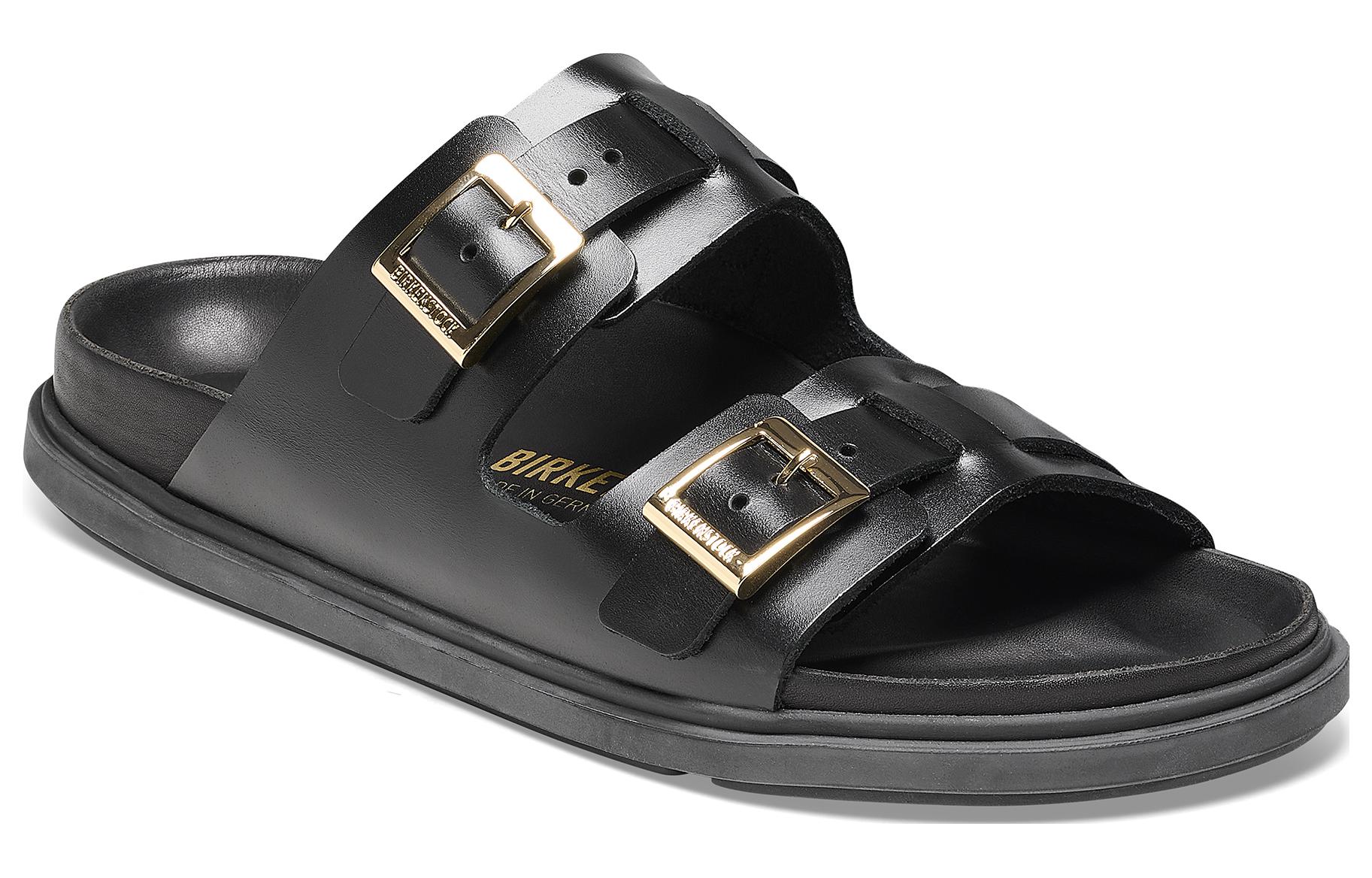 Order Birkenstock St Barths Natural Leather Narrow Fit 'Black' 1025245