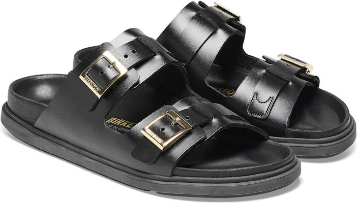 Birkenstock St Barths Natural Leather Narrow Fit 'Black' 1025245 Lookbook Birkenstock St Barths Natural Leather Narrow Fit 'Black' 1025245