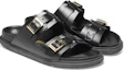 Lookbook Birkenstock St Barths Natural Leather Narrow Fit 'Black' 1025245