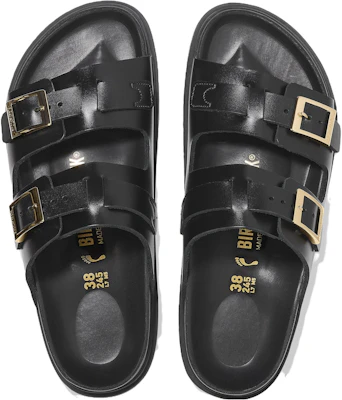 Birkenstock St Barths Natural Leather Narrow Fit 'Black' 1025245 Shop Birkenstock St Barths Natural Leather Narrow Fit 'Black' 1025245