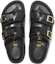 Shop Birkenstock St Barths Natural Leather Narrow Fit 'Black' 1025245