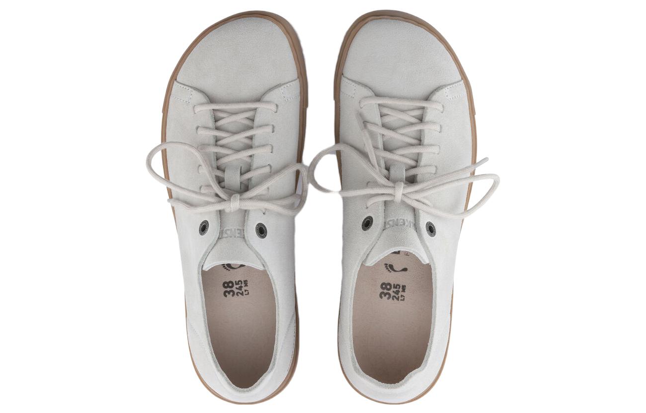 Shop Birkenstock Suede Low-Top Sneakers 'Light Grey Classic' 1024632