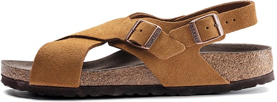 Birkenstock Tulum 'Suede Leather Ankle Strap Sandal - Brown Narrow' 1019621 Birkenstock Tulum 'Suede Leather Ankle Strap Sandal - Brown Narrow' 1019621
