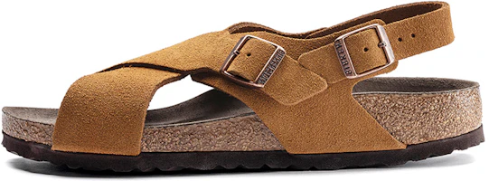 Birkenstock Tulum 'Suede Leather Ankle Strap Sandal - Brown Narrow' 1019621 Birkenstock Tulum 'Suede Leather Ankle Strap Sandal - Brown Narrow' 1019621