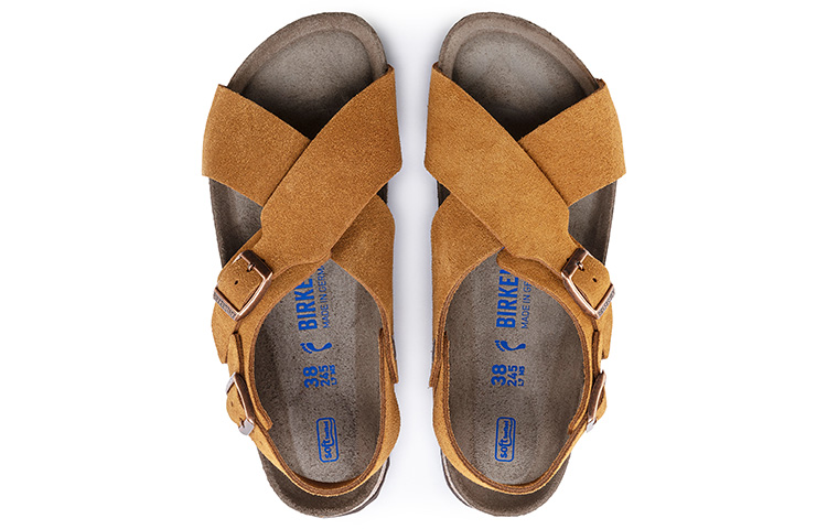 Purchase Birkenstock Tulum 'Suede Leather Ankle Strap Sandal - Brown Narrow' 1019621