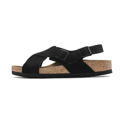 Birkenstock Tulum Suede Leather Narrow Fit Sandals 'Black'