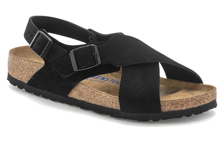 Birkenstock Tulum Suede Leather Narrow Fit Sandals 'Black' 圖 2