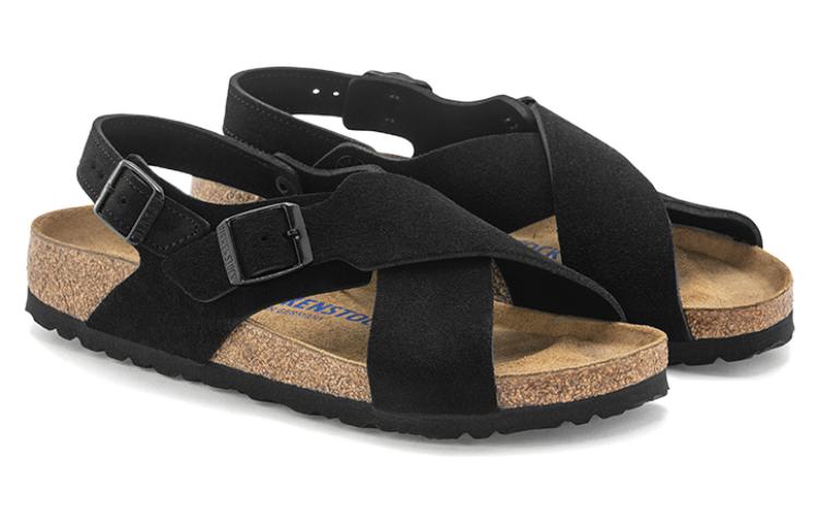 Birkenstock Tulum Suede Leather Narrow Fit Sandals 'Black' 圖 3
