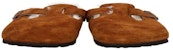 Birkenstock UGG Boston Shearling 'Selipar Coklat' 1001141SFMI