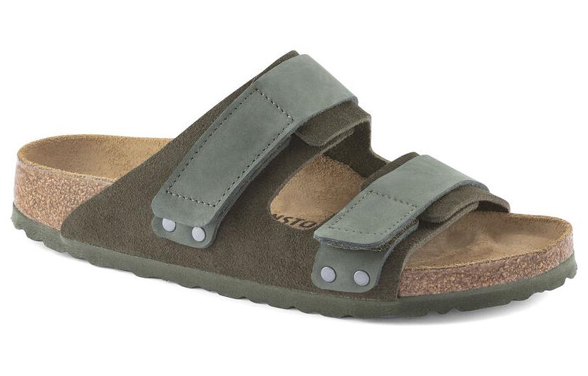 Birkenstock Uji Nubuck Leather Suede Narrow Fit Sandals 'Thyme' 圖 2