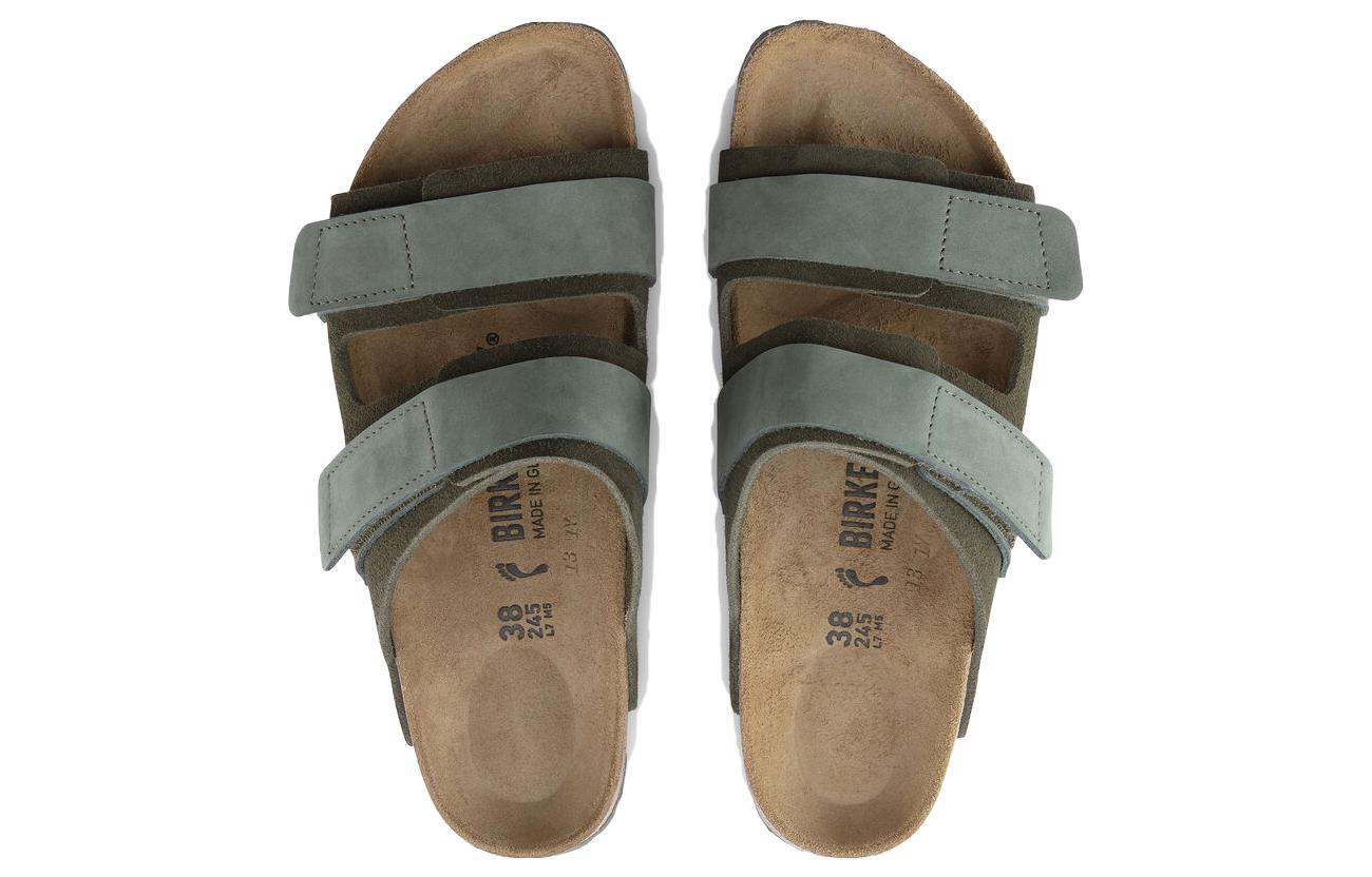 Purchase Sandal Birkenstock Uji Kulit Nubuck Suede Narrow Fit 'Thyme' 1024833