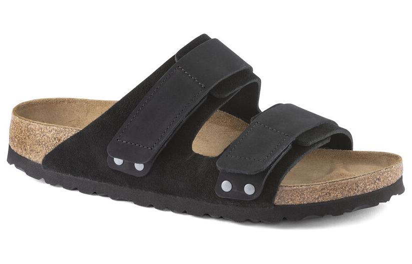 Order 勃肯 绒面 舒适百搭 時尚涼拖 男女同款 黑色