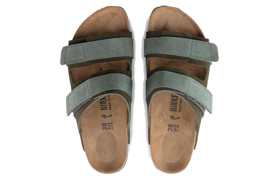 Shop Birkenstock Uji Kulit Nubuck Suede 'Thyme' 1024803
