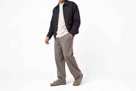 Order Birkenstock 麂皮 柔軟舒適增高厚底百搭扣帶 一字拖鞋 男女同款 灰褐色 窄版