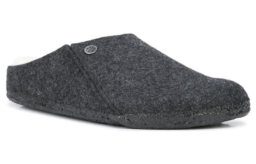 Order 勃肯 Zermatt 羊毛毡灰色羊羔毛拖鞋 1015090/1015084
