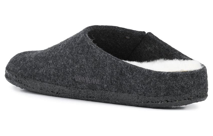 Lookbook 勃肯 Zermatt 羊毛毡灰色羊羔毛拖鞋 1015090/1015084