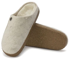 Shop Birkenstock 舒適保暖柔軟厚底圓頭百搭包頭拖鞋 女款 米色 常規版