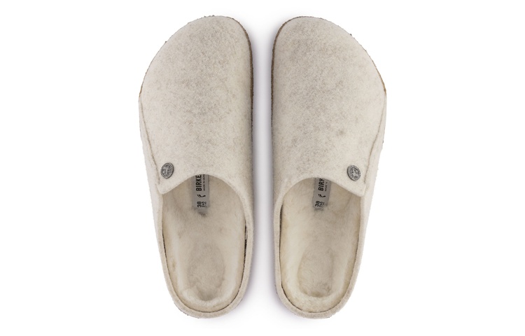 Purchase Birkenstock Zermatt Shearling Clog Wool Felt Ecru 1023194/1023195