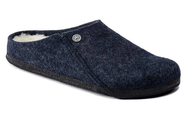 Lookbook Birkenstock Zermatt Shearling Wool Felt Narrow Fit 1017539 'Dark Blue' 1017535/1017539
