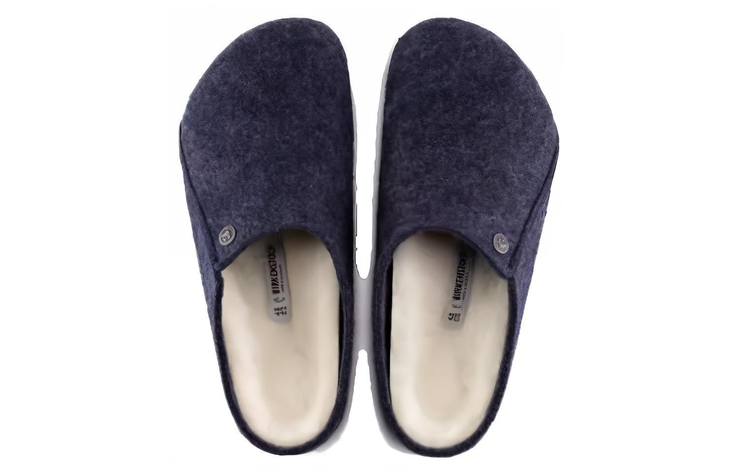 Purchase Birkenstock Zermatt Shearling Wool Felt Narrow Fit 1017539 'Dark Blue' 1017535/1017539