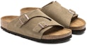 Shop Birkenstock Zrich Soft Footbed Kulit Suede 'Taupe' 1009532