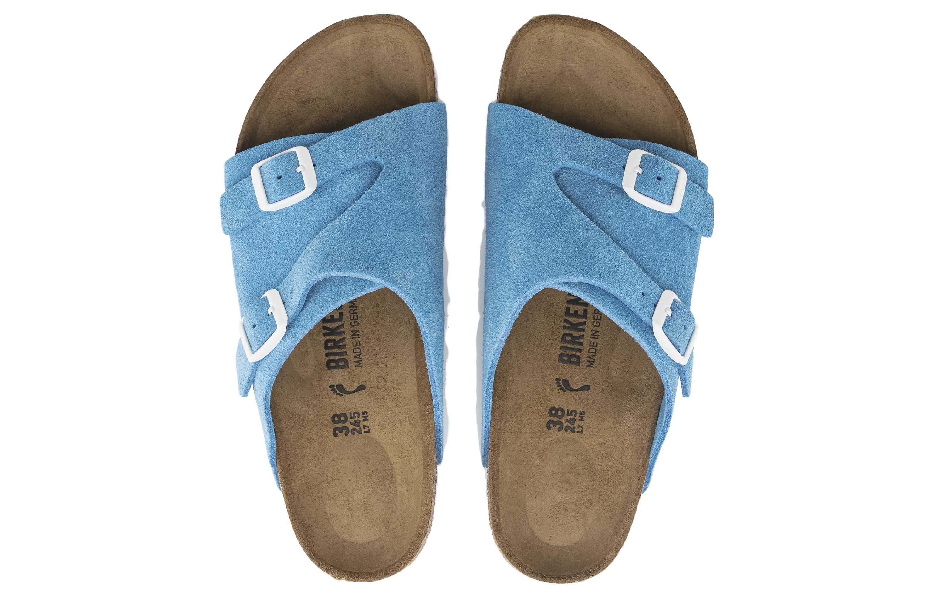 Birkenstock Zrich Suede Leather 'Sky Blue' 圖 4